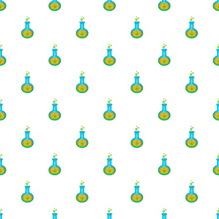 Test tube with cannabis leaf pattern. Cartoon illustration of test tube with cannabis leaf vector pattern for webのイラスト素材
