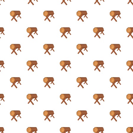 Work bench with the log pattern. Cartoon illustration of work bench with the log vector pattern for webのイラスト素材