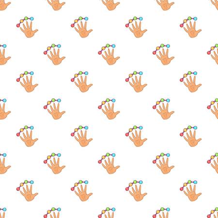 Scanning of finger pattern. Cartoon illustration of scanning of finger vector pattern for webのイラスト素材