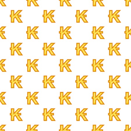Lao kip currency symbol pattern. Cartoon illustration of lao kip currency symbol vector pattern for webのイラスト素材