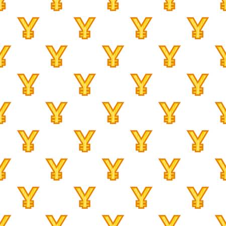 Japan yen sign pattern. Cartoon illustration of yen currency symbol vector pattern for webのイラスト素材
