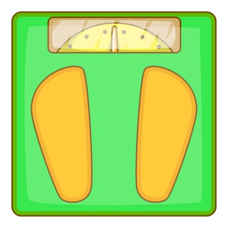 Mechanical scales icon. Cartoon illustration of mechanical scales vector icon for web designのイラスト素材