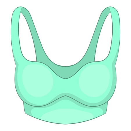 Sport bra icon. Cartoon illustration of sport bra vector icon for web designのイラスト素材