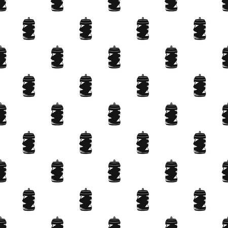 Crumpled tin can pattern. Simple illustration of crumpled tin can vector pattern for webのイラスト素材