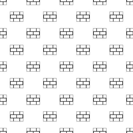 Brick wall pattern. Simple illustration of brick wall vector pattern for webのイラスト素材