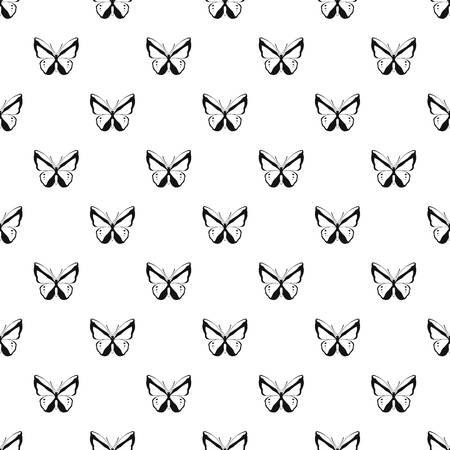 Insect butterfly with ornament on wings pattern. Simple illustration of insect butterfly with ornament on wings vector pattern for webのイラスト素材