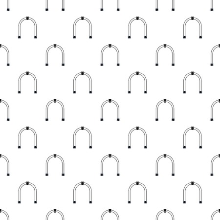 Steel arch pattern. Simple illustration of steel arch vector pattern for webのイラスト素材