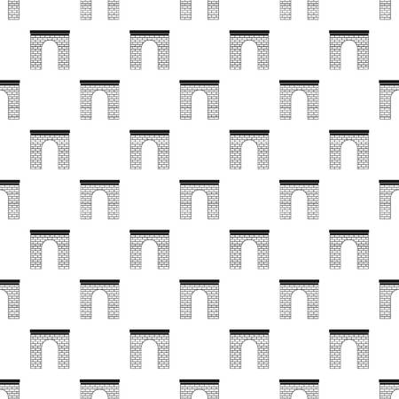 Brick arch pattern. Simple illustration of brick arch vector pattern for webのイラスト素材