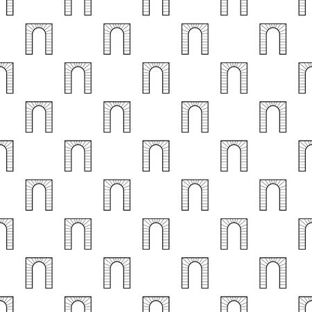 Striped arch pattern. Simple illustration of striped arch vector pattern for webのイラスト素材