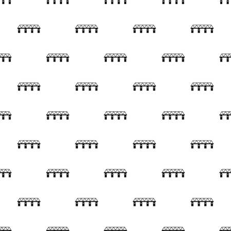 Bridge with pillars pattern. Simple illustration of bridge with pillars vector pattern for webのイラスト素材