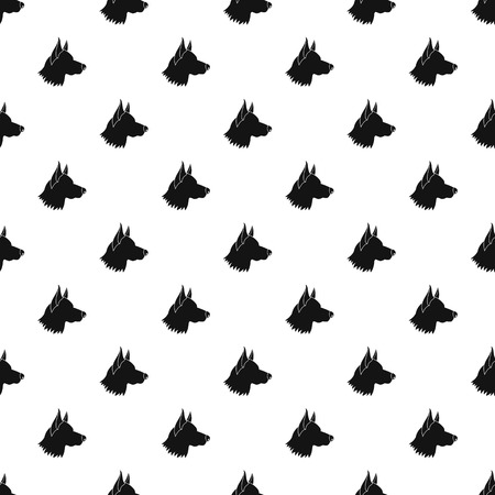 Shepherd dog pattern. Simple illustration of shepherd dog vector pattern for webのイラスト素材