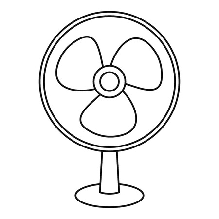 Ventilator icon. Outline illustration of ventilator vector icon for webのイラスト素材
