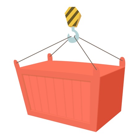 Crane icon. Cartoon illustration of crane vector icon for webのイラスト素材