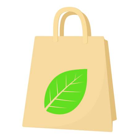 Eco package icon. Cartoon illustration of eco package vector icon for webのイラスト素材
