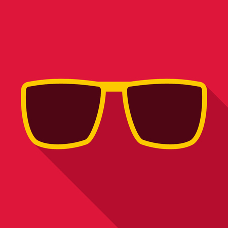 Sunglasses icon. Flat illustration of sunglasses vector icon for webのイラスト素材