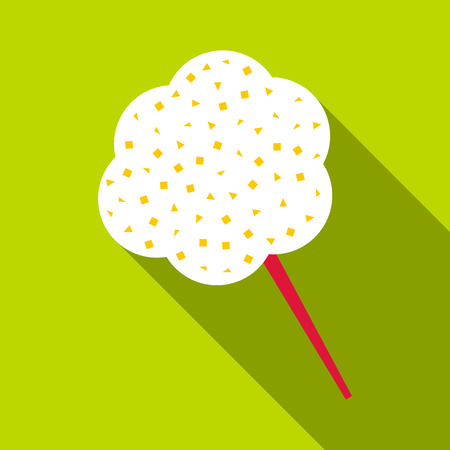 Cotton candy icon. Flat illustration of cotton candy vector icon for webのイラスト素材