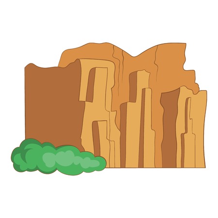 Sandstone cliffs, Talampaya National Park iconのイラスト素材