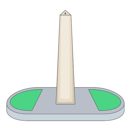 Obelisco of Buenos Aires, Argentina iconのイラスト素材