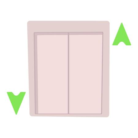 Lift icon. Cartoon illustration of lift vector icon for webのイラスト素材