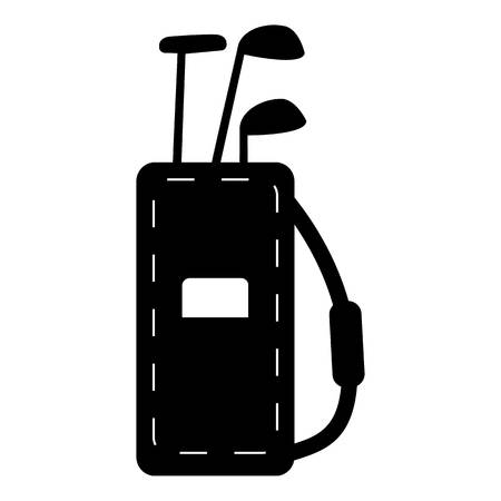 Bag for golf clubs icon. Simple illustration of bag for golf clubs vector icon for webのイラスト素材