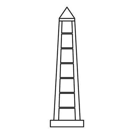 Obelisco of Buenos Aires icon, outline styleのイラスト素材