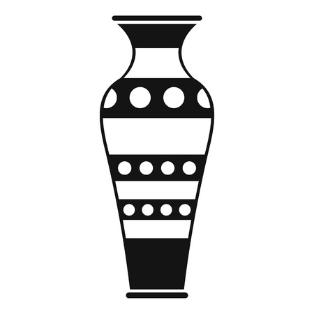 Egyptian vase icon. Simple illustration of egyptian vase vector icon for webのイラスト素材