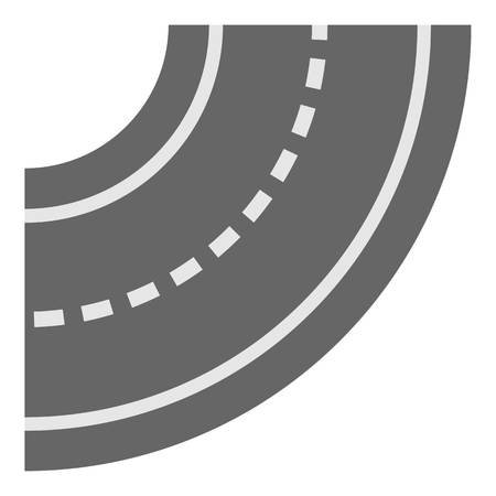 Road element icon. Cartoon illustration of road element vector icon for web designのイラスト素材