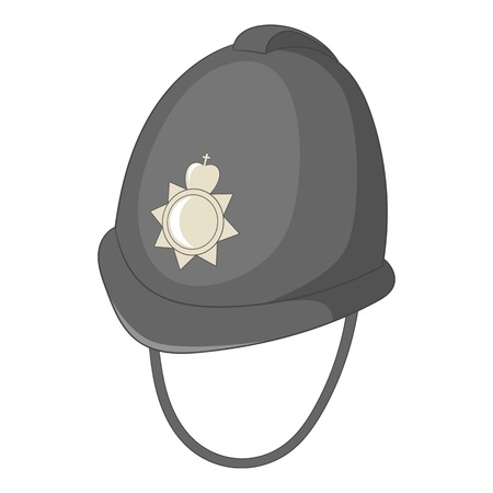 Headdress of english police icon. Cartoon illustration of headdress of english police vector icon for web designのイラスト素材
