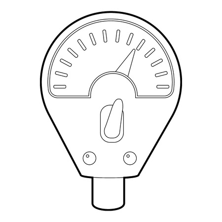 Parking meter icon, isometric 3d styleのイラスト素材