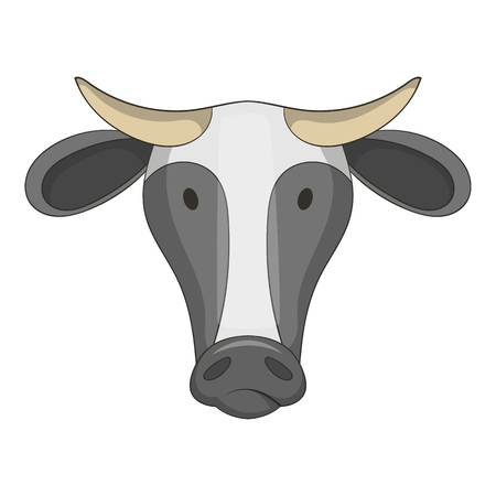 Cow icon, cartoon styleのイラスト素材