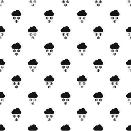 Clouds and snow pattern. Simple illustration of clouds and snow vector pattern for webのイラスト素材