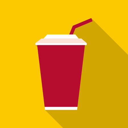 Cola icon, flat styleのイラスト素材