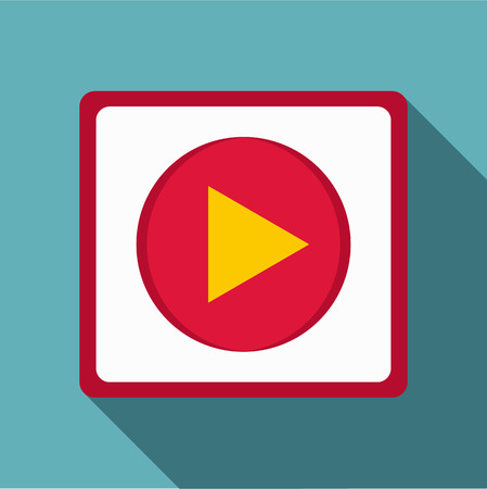 Play icon, flat styleのイラスト素材