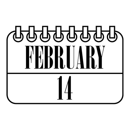 Love day icon. Outline illustration of love day vector icon for webのイラスト素材