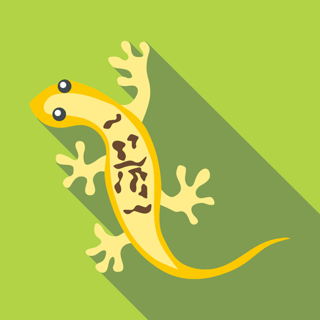 Little lizard icon. Flat illustration of little lizard vector icon for webのイラスト素材