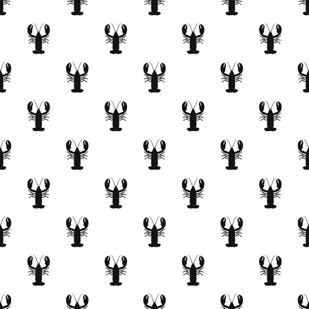Crayfish pattern. Simple illustration of crayfish vector pattern for web designのイラスト素材