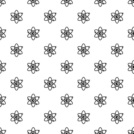Atom with electrons pattern, simple styleのイラスト素材
