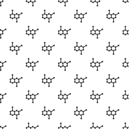 Crystal lattice pattern, simple styleのイラスト素材