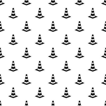 Traffic cone pattern, simple styleのイラスト素材