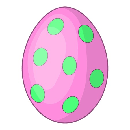 Big easter egg icon. Cartoon illustration of big easter egg vector icon for webのイラスト素材