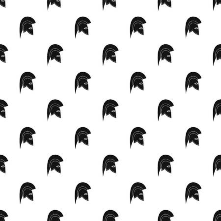 Knight helmet pattern. Simple illustration of knight helmet vector pattern for webのイラスト素材
