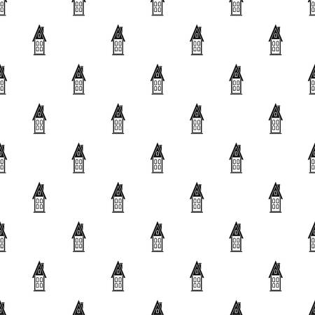 Two storey house with attic pattern, simple styleのイラスト素材