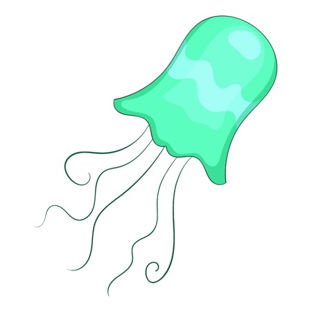 Jellyfish icon, cartoon styleのイラスト素材