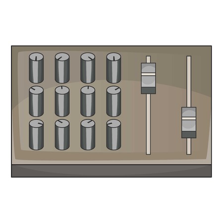 Sound mixer pult icon. Cartoon illustration of sound mixer pult vector icon for web designのイラスト素材