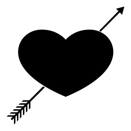 Heart icon, simple styleのイラスト素材