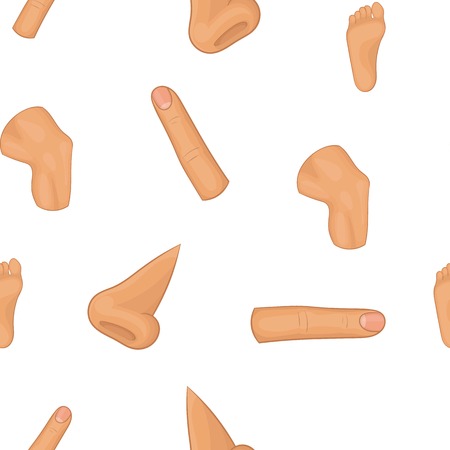 Outer part of body pattern, cartoon styleのイラスト素材