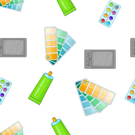 Paint drawing pattern, cartoon styleのイラスト素材