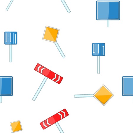 Sign warning pattern, cartoon styleのイラスト素材