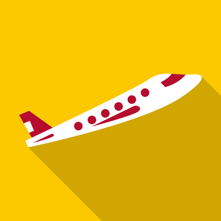 Plane icon, flat styleのイラスト素材
