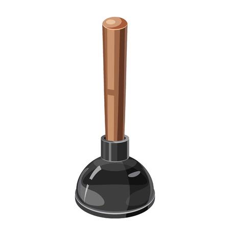 Cup plunger icon, cartoon styleのイラスト素材